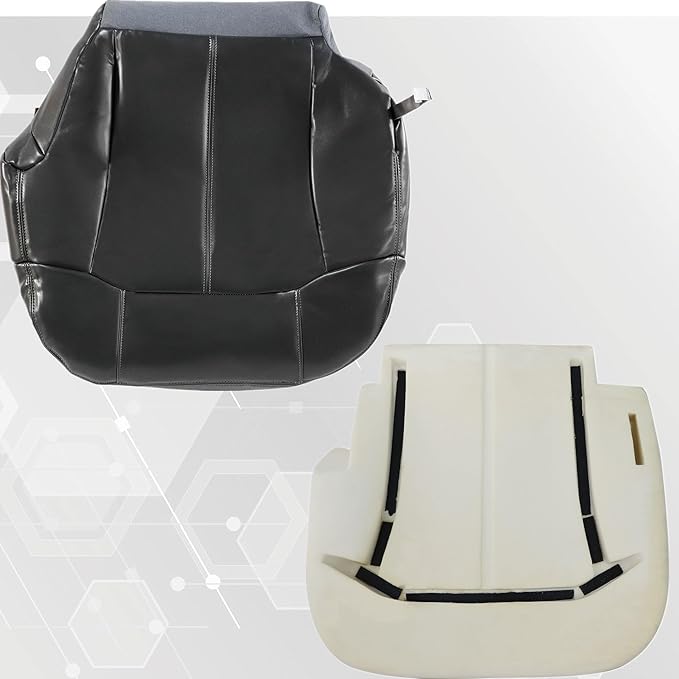GXARTS Driver Bottom Seat Foam Cushion Compatible With Chevy Silverado Tahoe Suburban GMC Sierra Yukon 2014 2015 2016 2017 2018 2019 Replacement