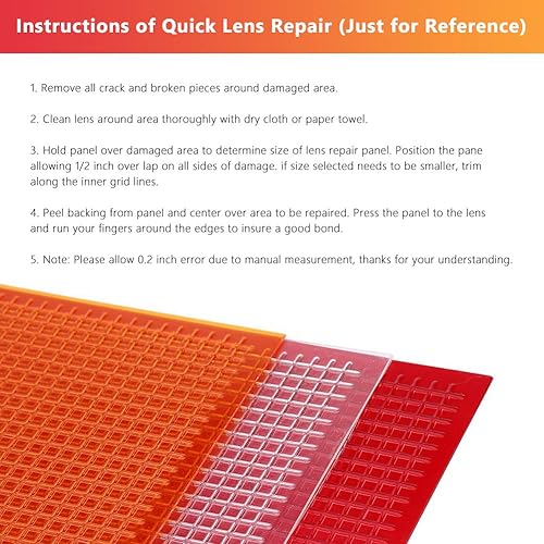 Miniatura 7 de Película de reparación de grietas para lente de automóvil, kit de reparación de lentes de automóvil, luces de automóvil, reparación de grietas,
