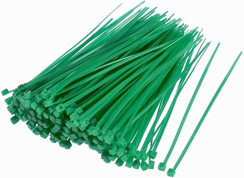 URBEST 1000 Pcs Self Locking Wire Cable Zip, Tie Fasten Wrap 6 Inch Nylon Zip Tie Dark Green