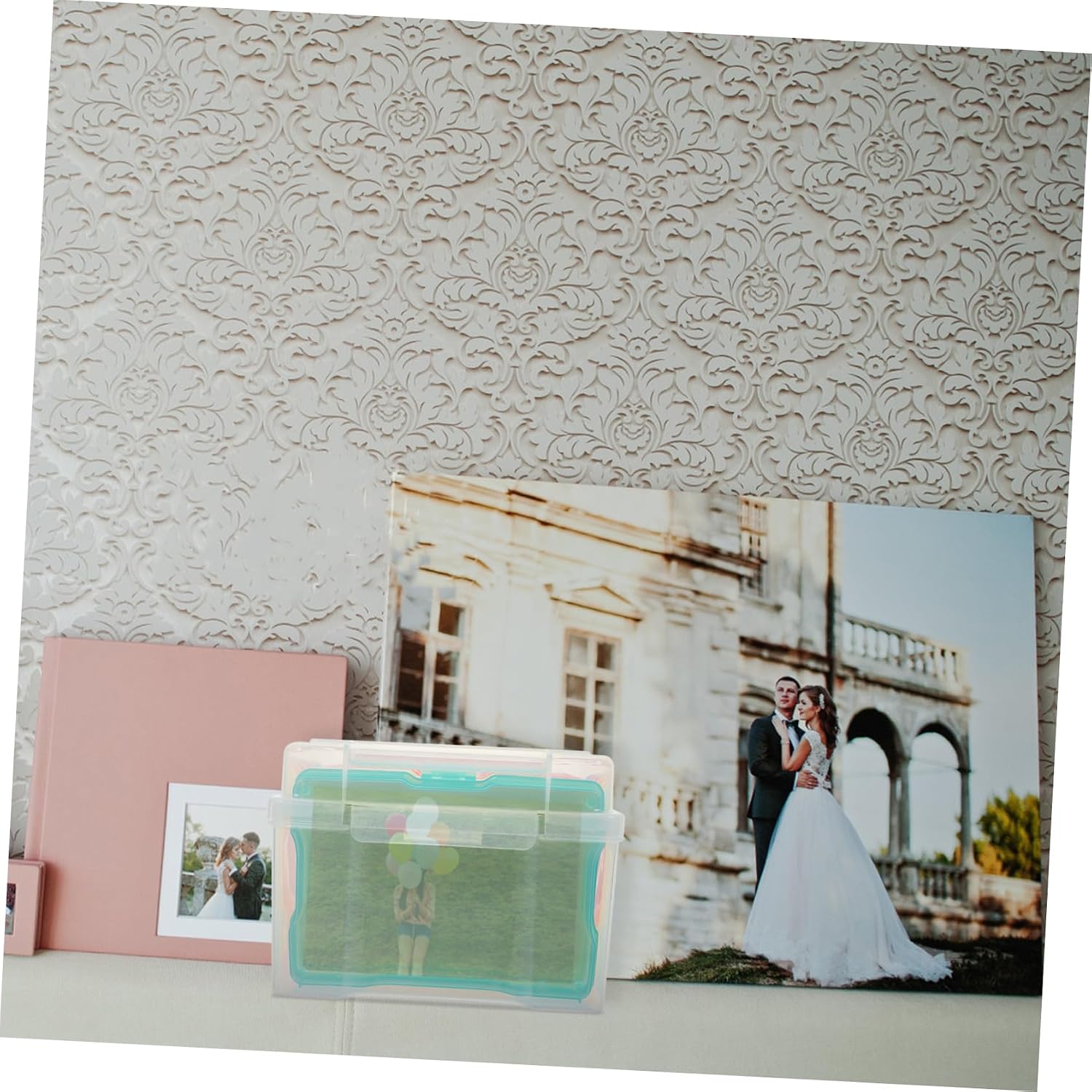 OSALADI Photo Storage Case Organizer Box for Photos and Cards
