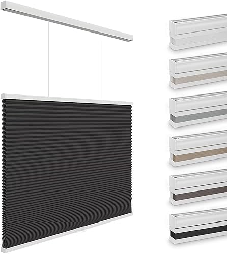 Miniatura 13 de Changshade Persianas Celulares Opacas sin Cordón, Persianas de Arriba hacia Abajo y de Abajo hacia Arriba para Ventanas, Persianas de Ventana