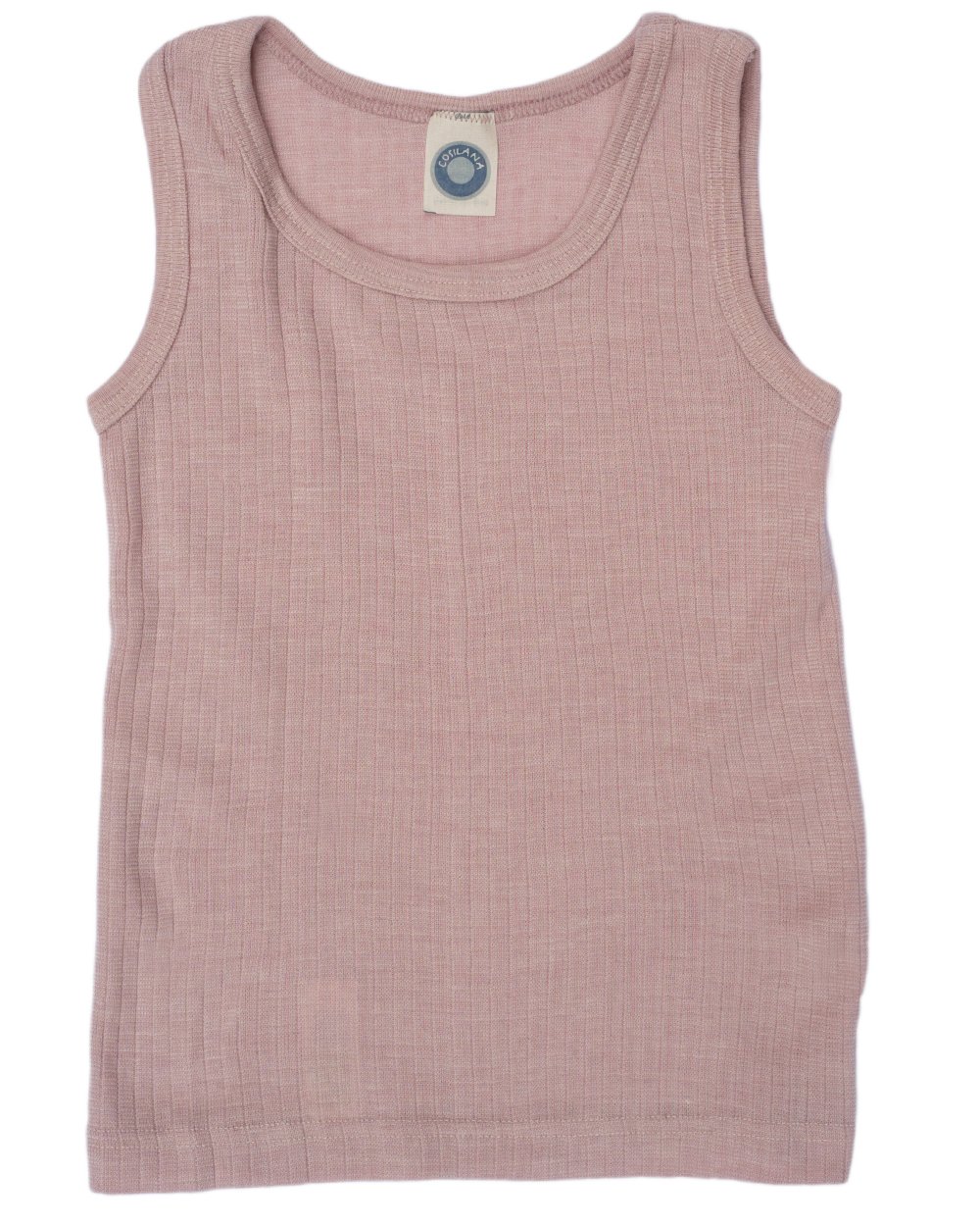 Cosilana, Children's Vest / Top, 45% Organic Cotton, 35% Organic Wool, 20% Silk, Mottled pink, 116