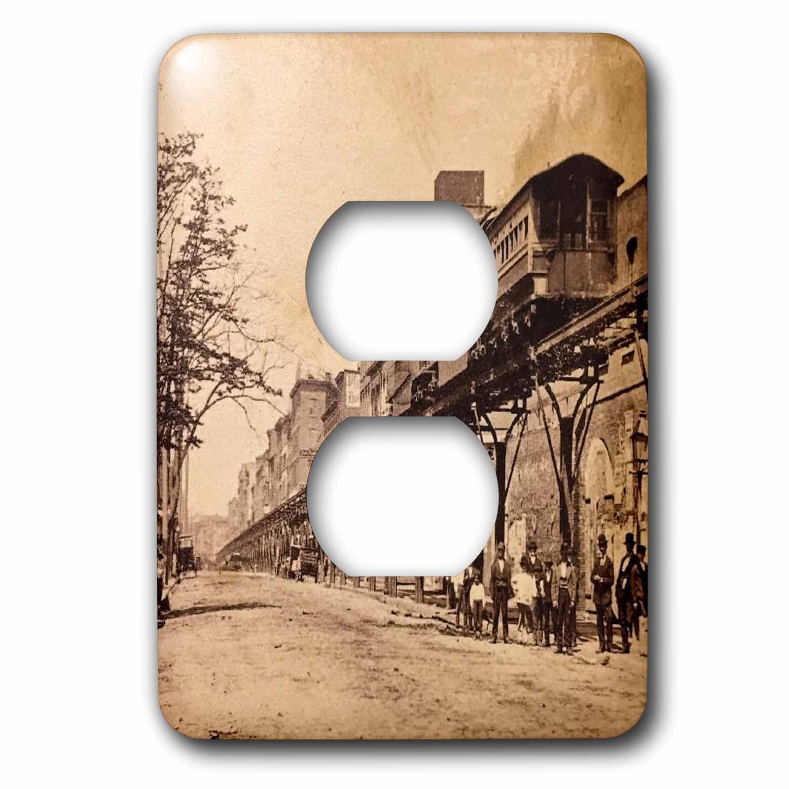 Lot de 2 prises de courant 3dRose lsp_270014_6 New York Stereoview