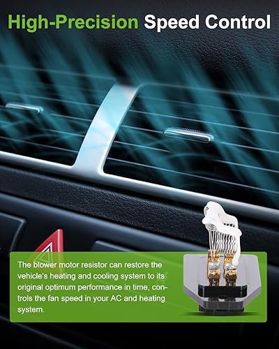 Miniatura 4 de Ventilador de calentador de aire acondicionado, ventilador HVAC Motor Resistor SCITOO Fit para 1994-2001 para Acura para Integra 1992-1998 para