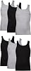 Hanes Mens Lightweight Cotton Moisture-Wicking Tank Undershirts 6 Pack