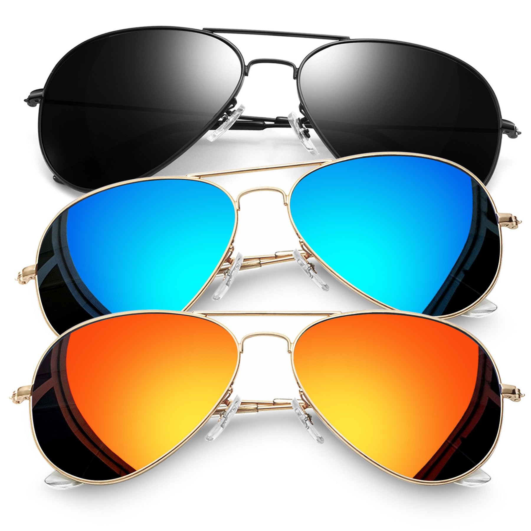 Joopin Bulk Trendy Aviation Sunglasses Polarized UV Protection Retro Sun Glasses Cool Sunnies Fashion Shades