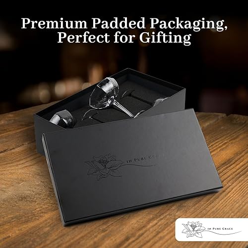 Miniatura 6 de InPureGrace Cocktail Coupe glasses set of 4, Champagne Coupe Glasses set of 4, Clear Crystal Glasses for Margarita, Martini - Vintage Drinking Glass