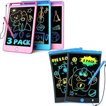 TEKFUN 3PCS 8.5inch + 8.5inch Doodle Board LCD Writing Tablet