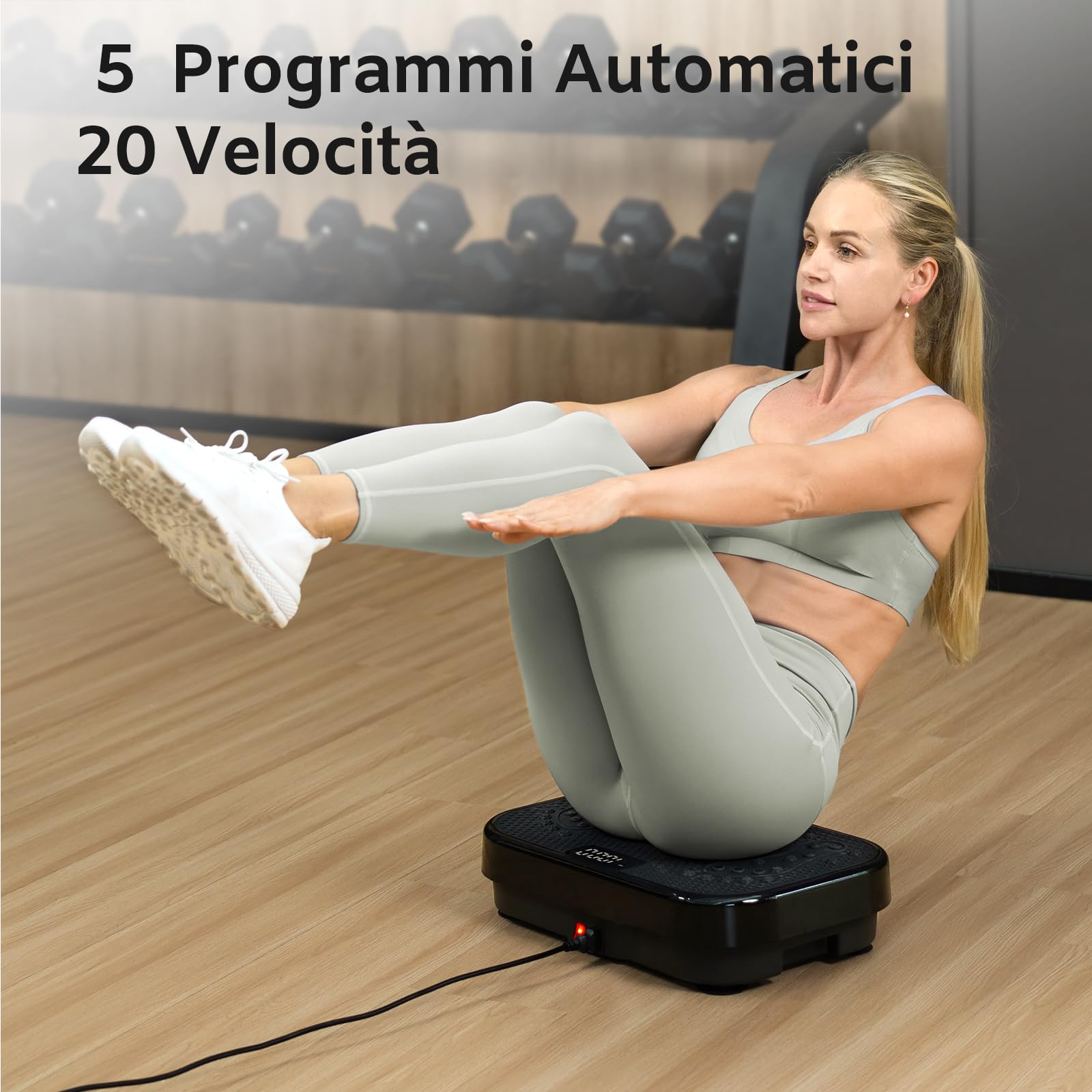 TheNeat Pedana Vibrante Dimagrante, Pedana Vibrante per Esercizi su Tutto , Per Tonificazione di Fianchi, Gambe, Vibration Plate Exercise Machine, Allenamento a Casa Pedana Vibrante