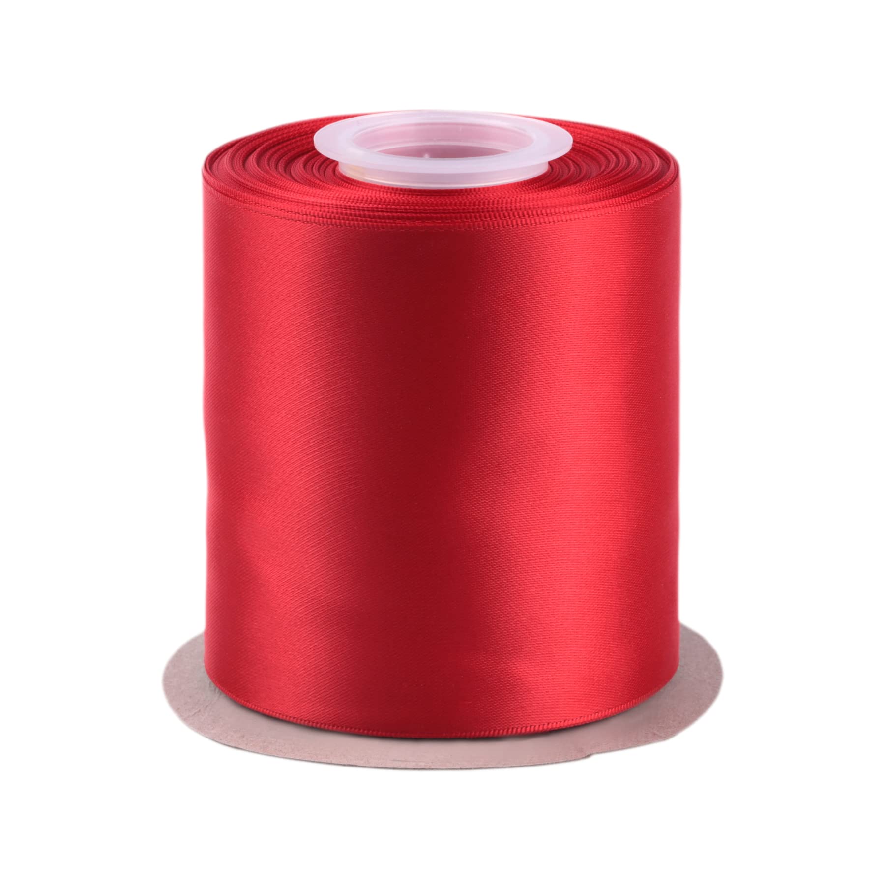 Ruban satin double face rouge 100mm x 22m Fondersy
