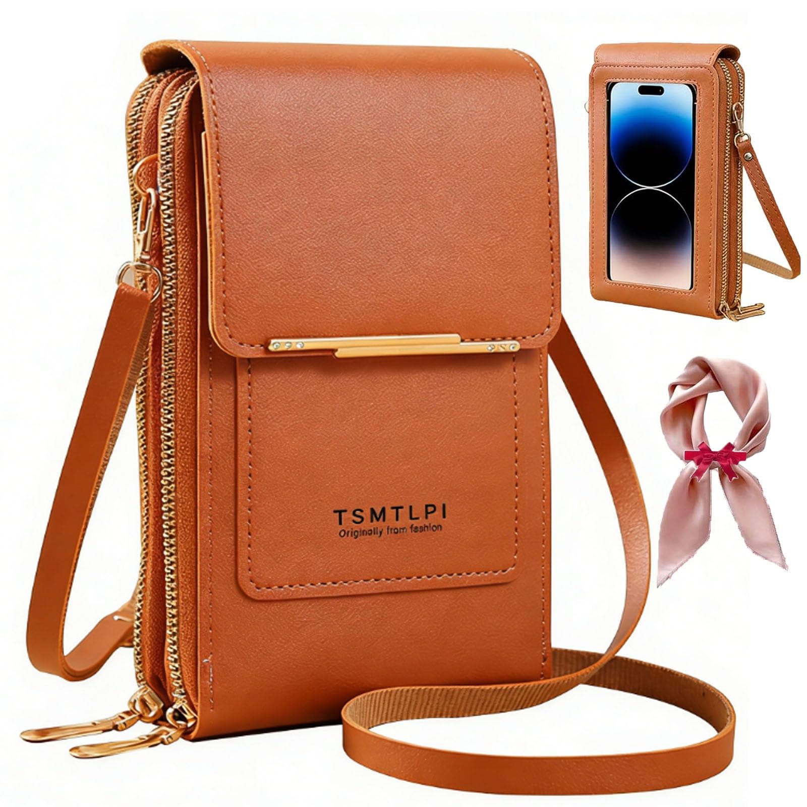 2026 Small Touchscreen Phone Crossbody Bag for Women,Anti-Theft Leather Messenger Bag Rfid Block Mobile Phone Purse — view 9
