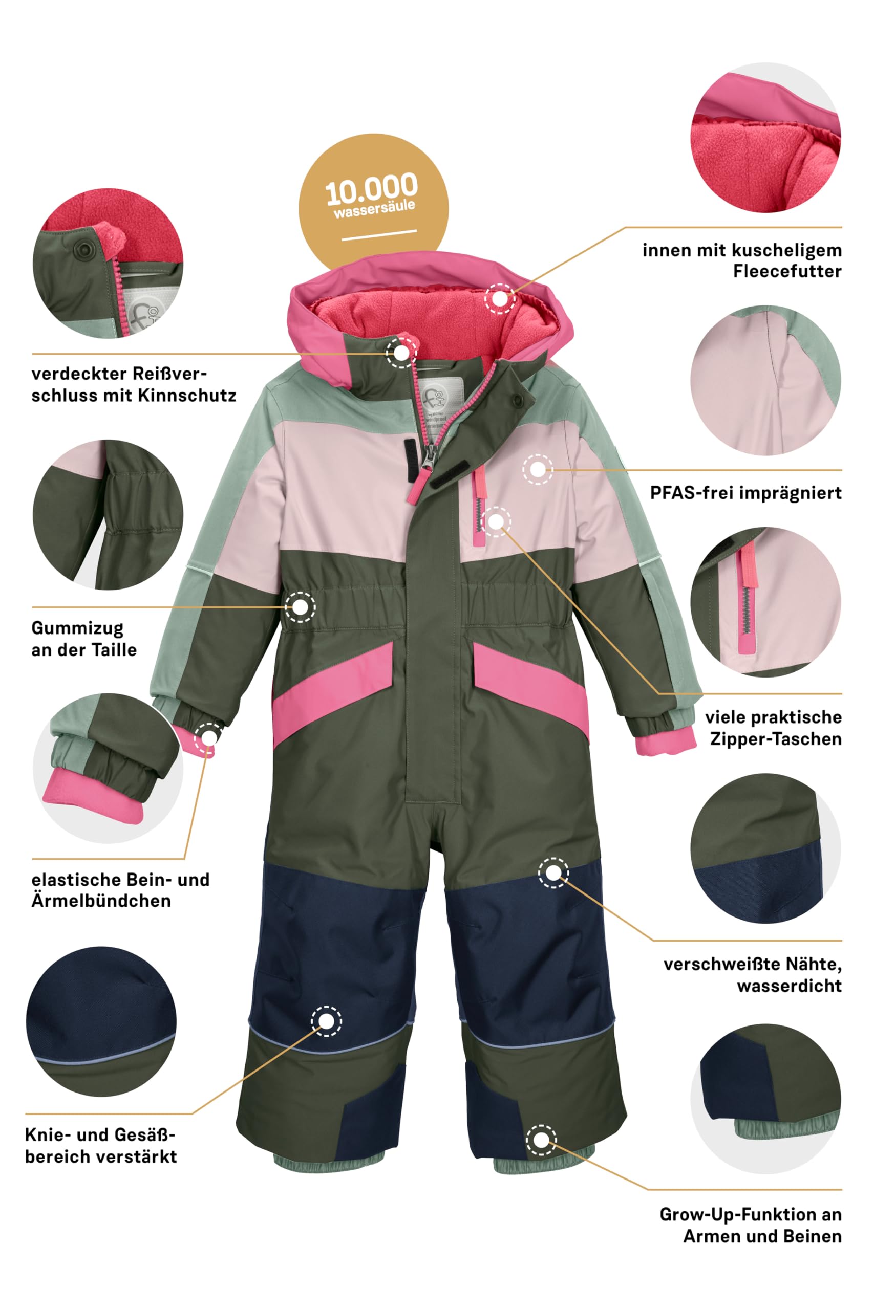 first instinct by killtec Fisw 47 Mns Onpc Tuta da sci con cappuccio Unisex - Bimbi 0-24