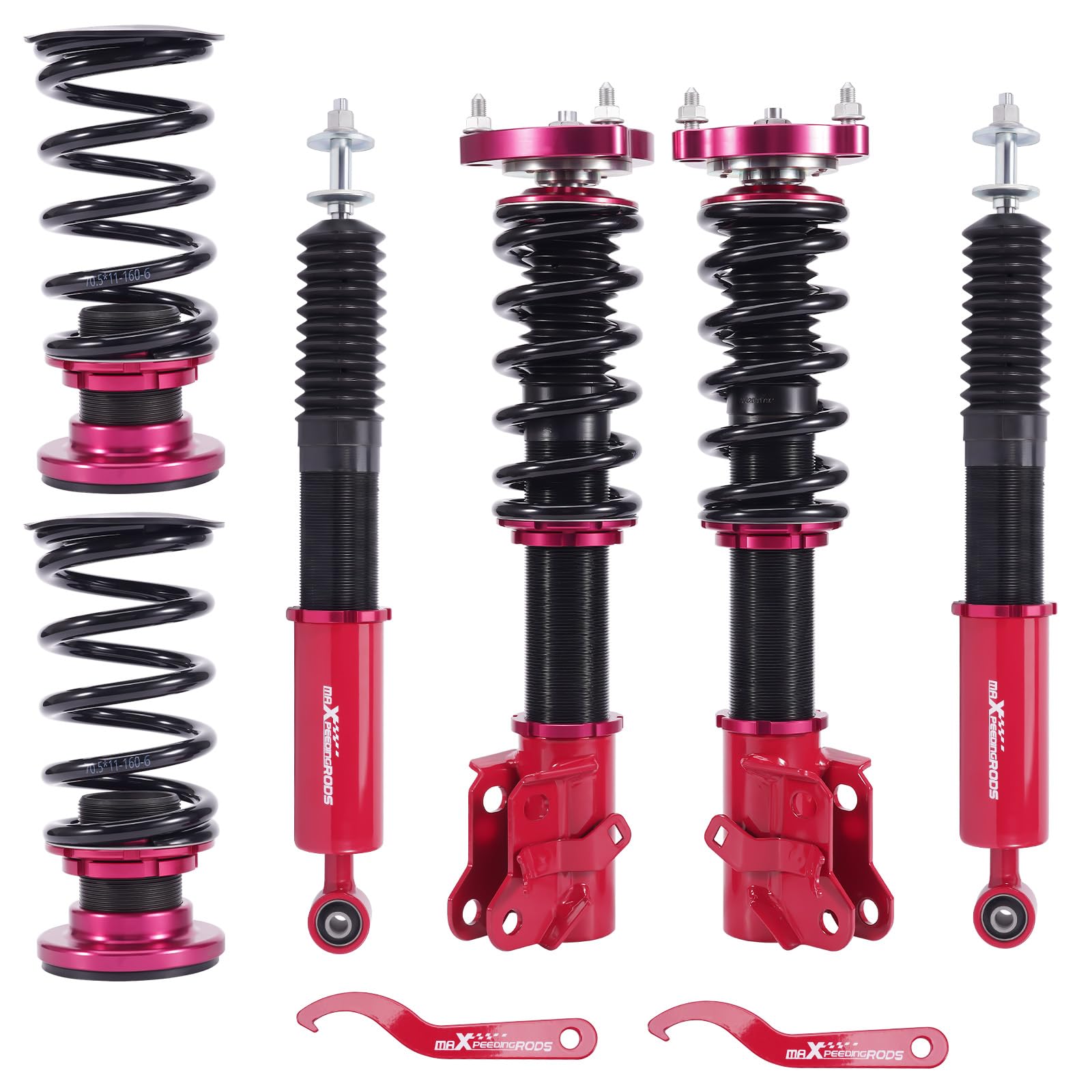 FAPO Coilover Suspension Lowering Kit For Honda Civic 2012-2015 - Height Adjustable, Full Set With 1-Year Warranty
