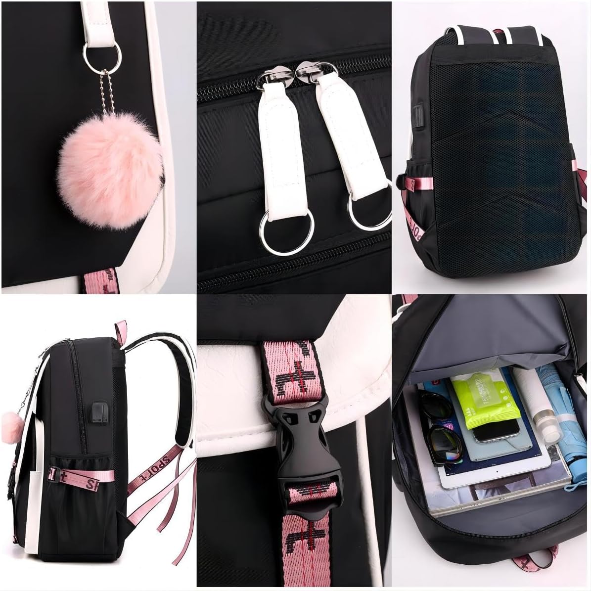 AiHdcy Stray SKZ Kids Backpack Merch, SKZ Book Bag Casual Backpack (Black4) - Image 3