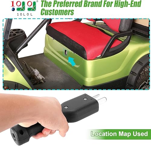 Miniatura 2 de 10L0L Crow Foot 2 Prong Cargador Plug para EZGO, Yamaha, Club Car 36 Voltios Eléctrico Carrito de Golf