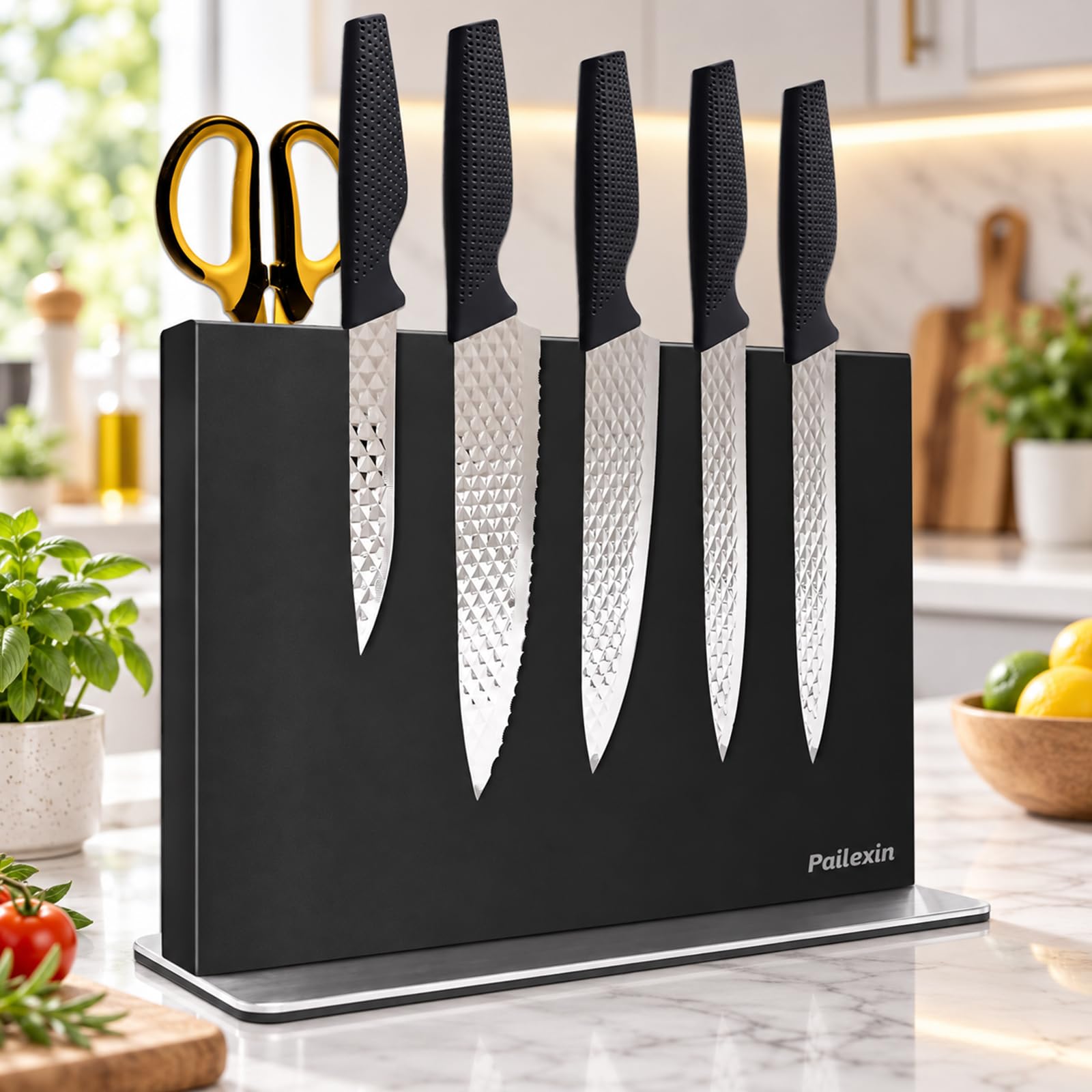 Magnetic Knife Block - Stainless Steel Organizer -10