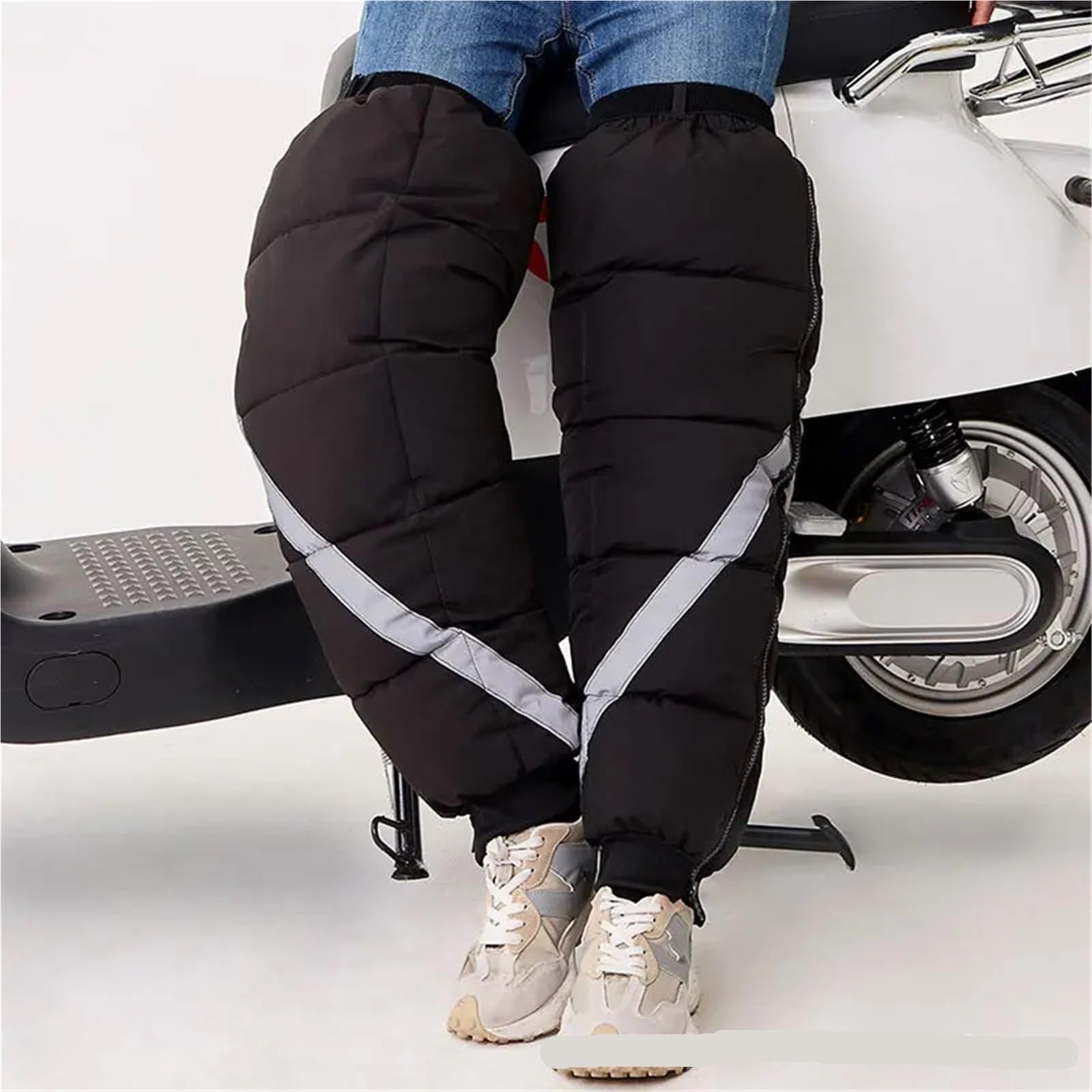 Rodilleras para Motocicleta, Rodilleras de algodón cálidas y resistentes al viento Uso apto para motocicletas eléctricas, protección para piernas frío