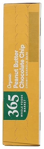 Miniatura 4 de 365 by Whole Foods Market, Barra de granola con chispas de chocolate y mantequilla de maní orgánica, 8 unidades, 6.8 onzas