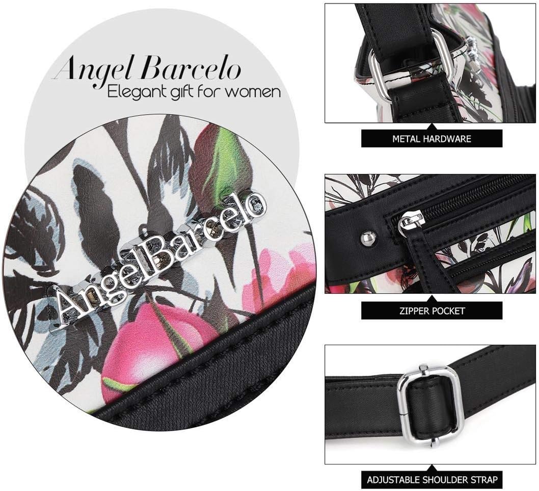 Angel Barcelo Crossbody Bags for Women,Ultra Soft Leather Purses for Women