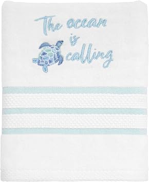 Avanti Linens - Hand Towel, Soft & Absorbent Bathroom Essentials, Sealife Home Decor Ocean Friends Collection
