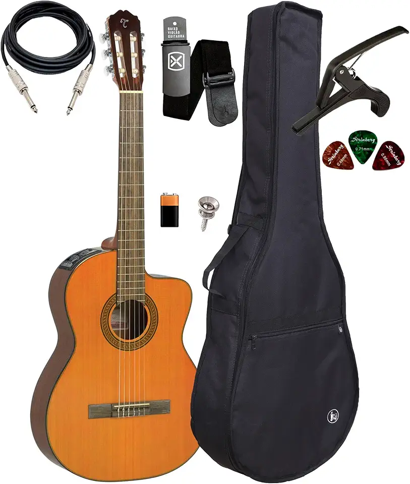 Violão Takamine Gc3 Ce Nylon Elétrico Natural + Kit Completo