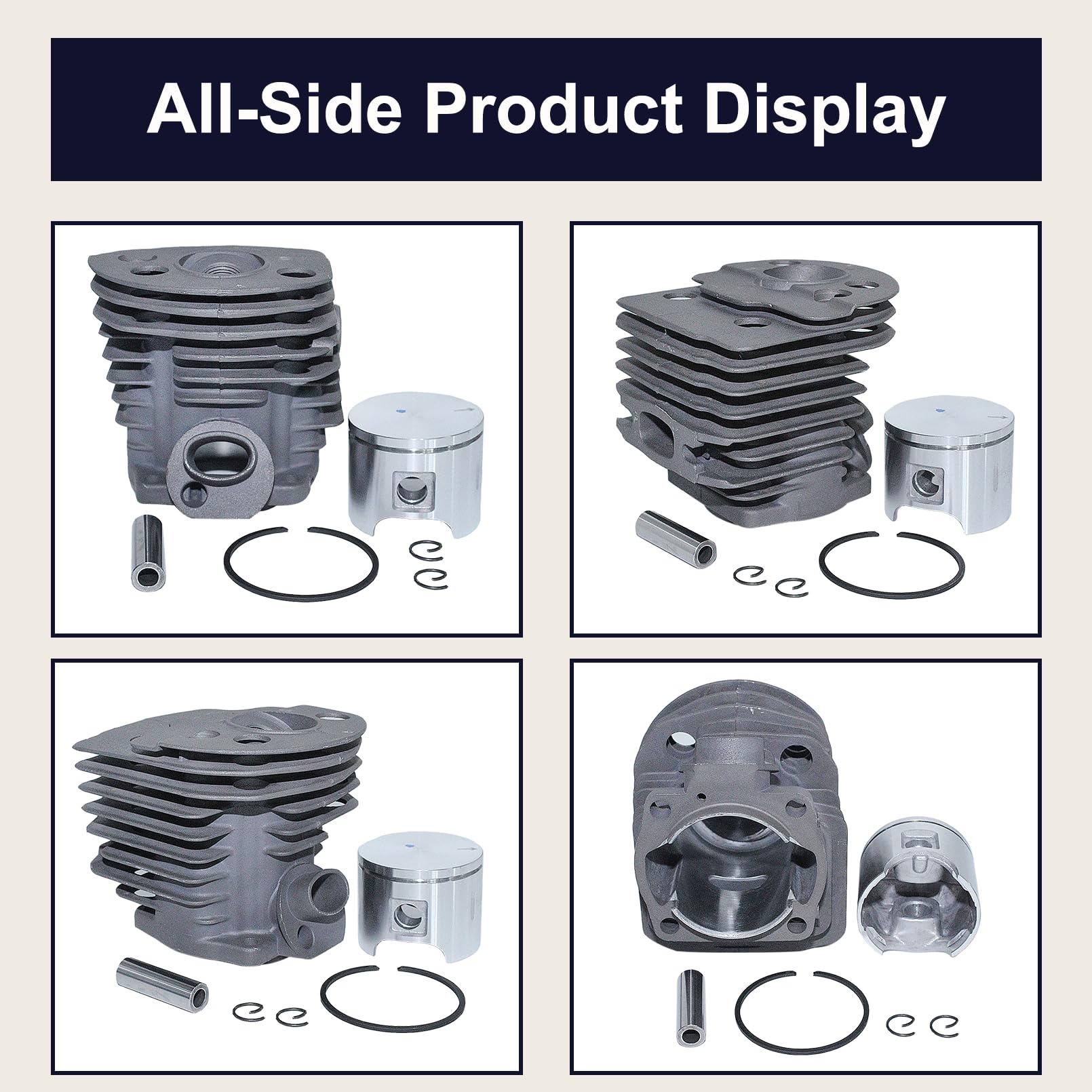 Zylinder-Kupplungstrommel-Vergaser-Kit, für Husqvarna 55, 55 Rancher 51 Kettensäge, 503609171, 505275719, 503162103, 537127901,