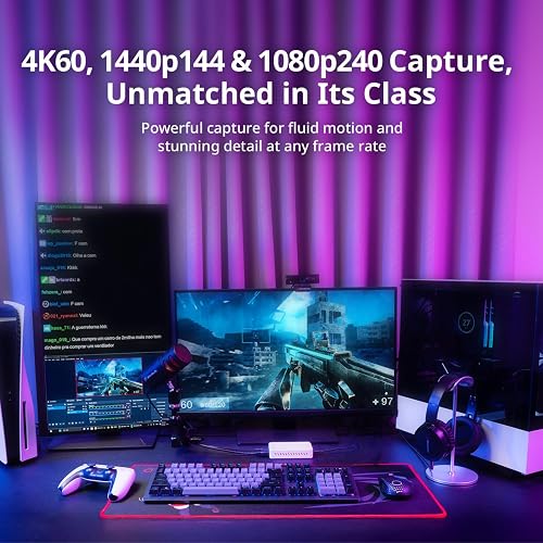 AVerMedia 4K HDMI Capture Card pour Le Streaming, PS5, Xbox, Switch, Périphérique de Capture USB 3.2 pour Twitch, OBS, Discord, Enregistrement à Faible Latence, GC553Pro Live Gamer Ultra S - 4