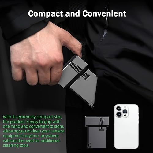 Miniatura 4 de VSGO Soplador de aire eléctrico de estilo industrial militar, plumero de aire comprimido con kit extendido de boquilla, velocidad de viento de 74.6