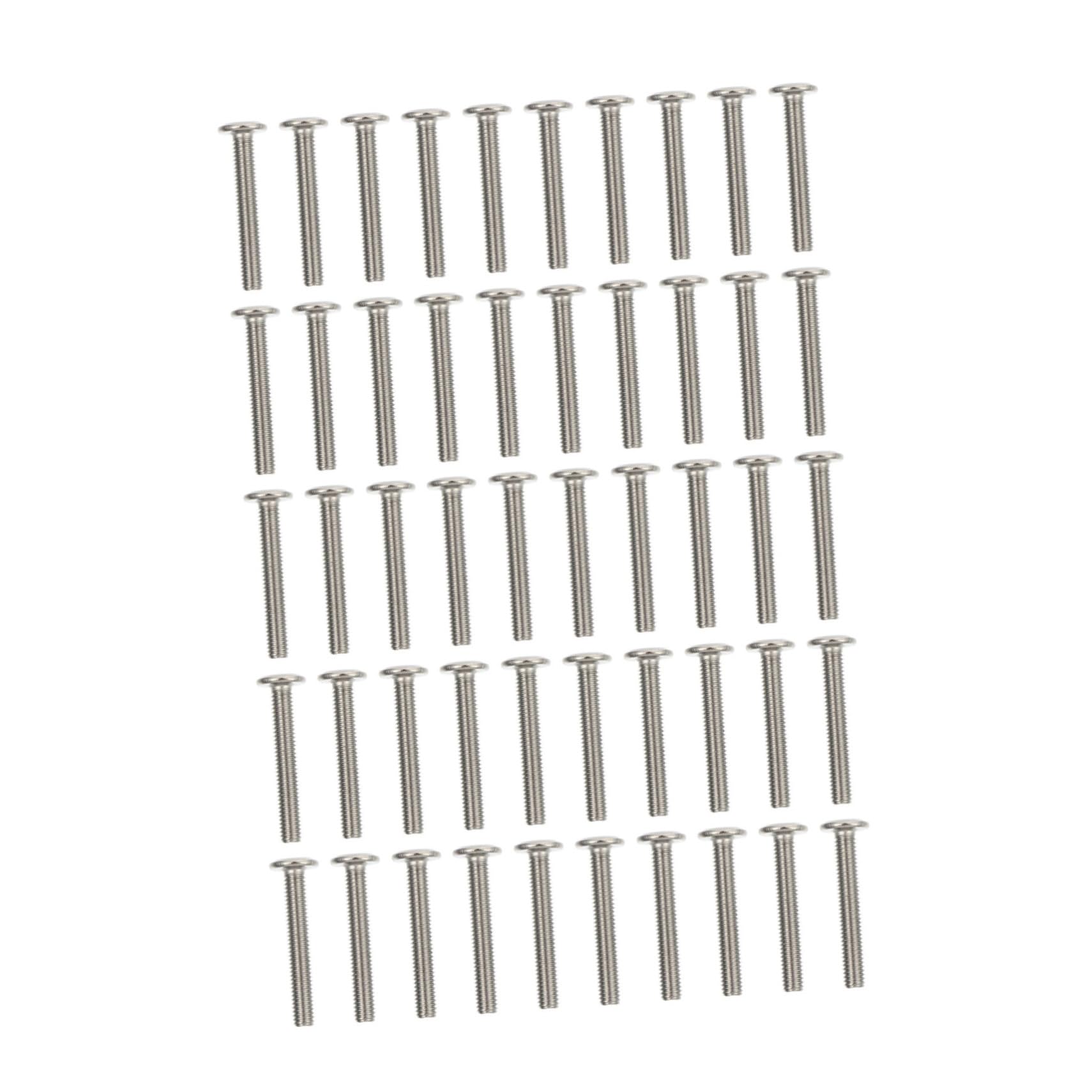 Anneome 50pcs Hexagon Socket Screws M6x40 Furniture Accessory Replacement Screw