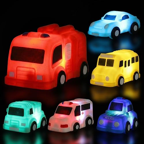 Miniatura 7 de TOY Life 12 piezas de juguetes de baño de animales que se iluminan para edades 1-3, juguetes de baño luminosos sin agujeros para niños, regalos de