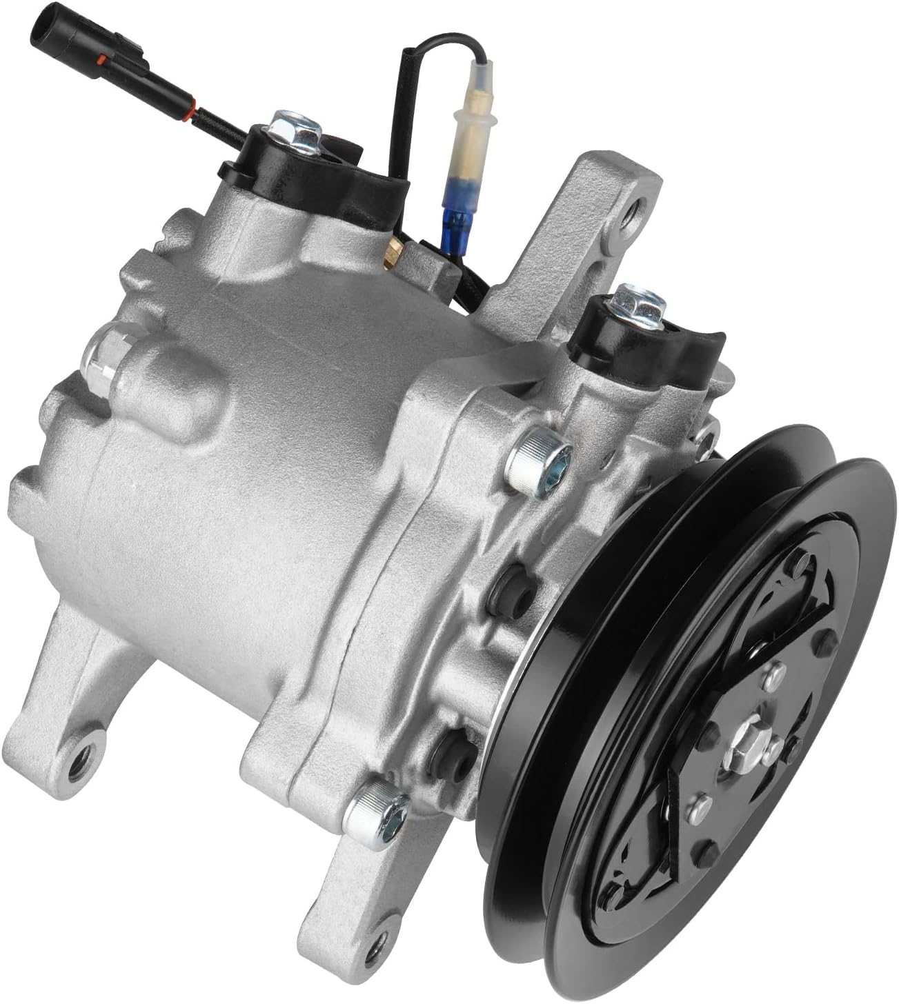 New AC Air Condition Compressor with Clutch for 1995-2012 Kubota Diesel M108S M5040 M7040 M8540 M9540 Tractor, 3C58197590 SV07E 3C58150060