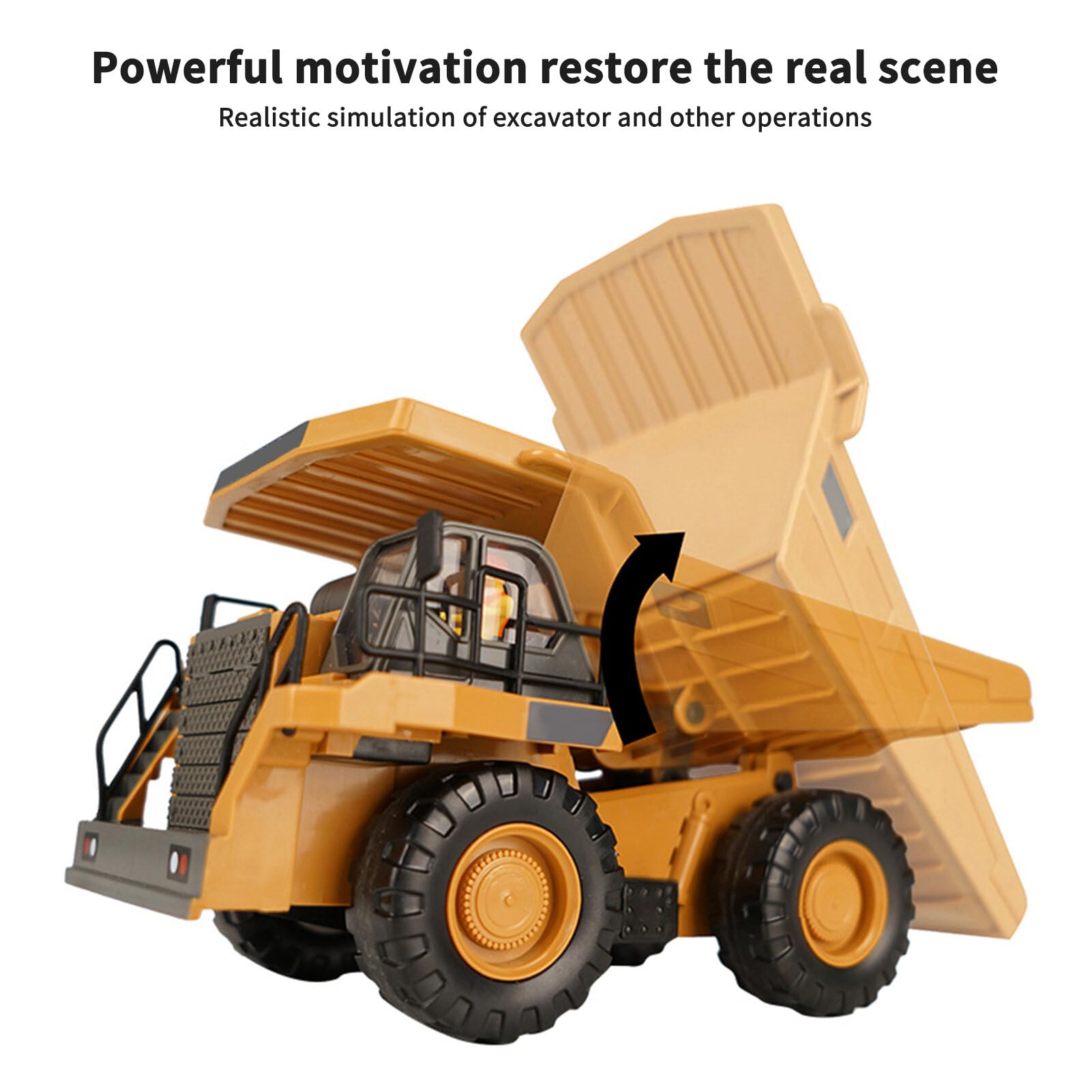 Amazon.co.jp: RC Dump Truck 1/24 2.4GHz 9CH RC Construction Truck