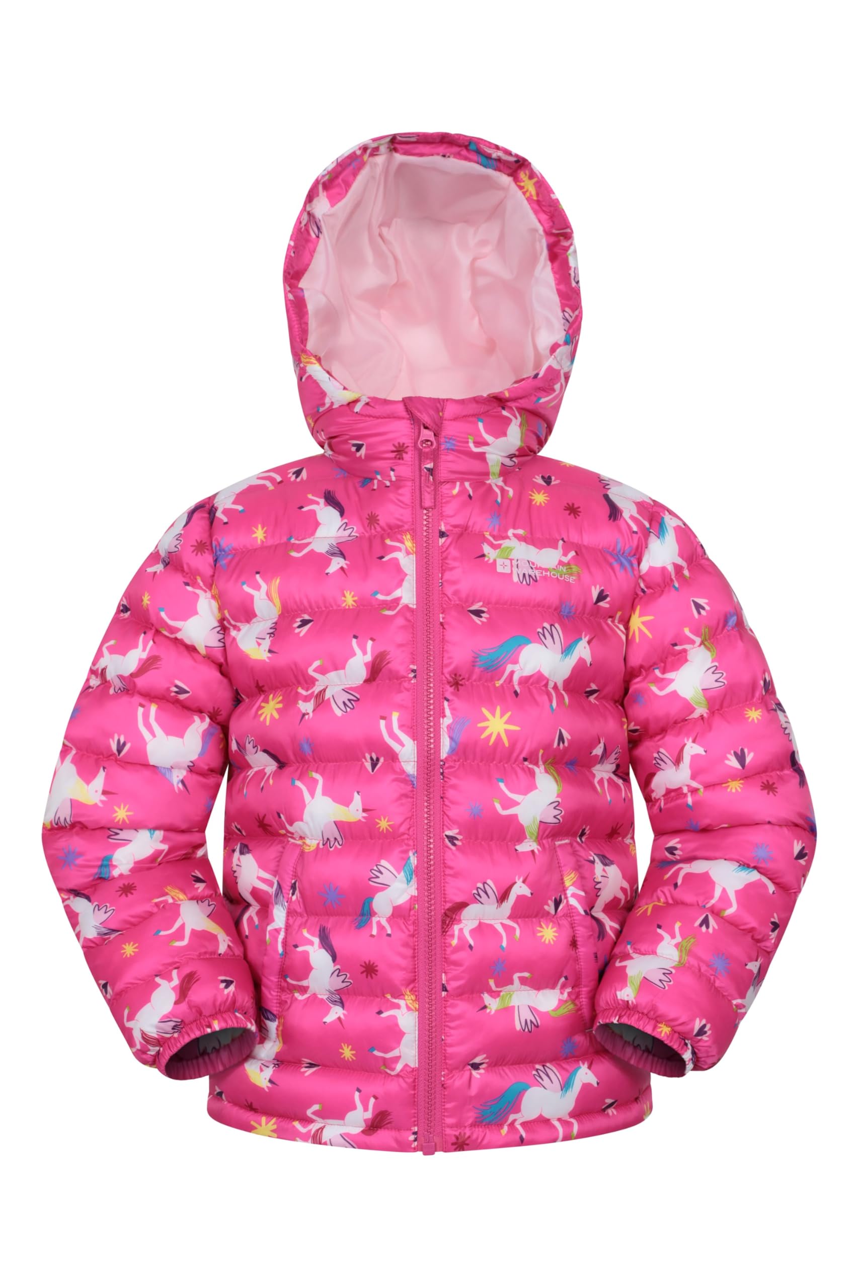 Seasons Kids Printed Padded Jacket - Pink