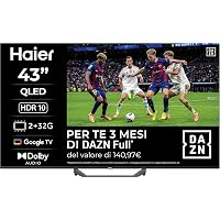 Haier Smart TV 43" QLED 4K UHD, Google TV