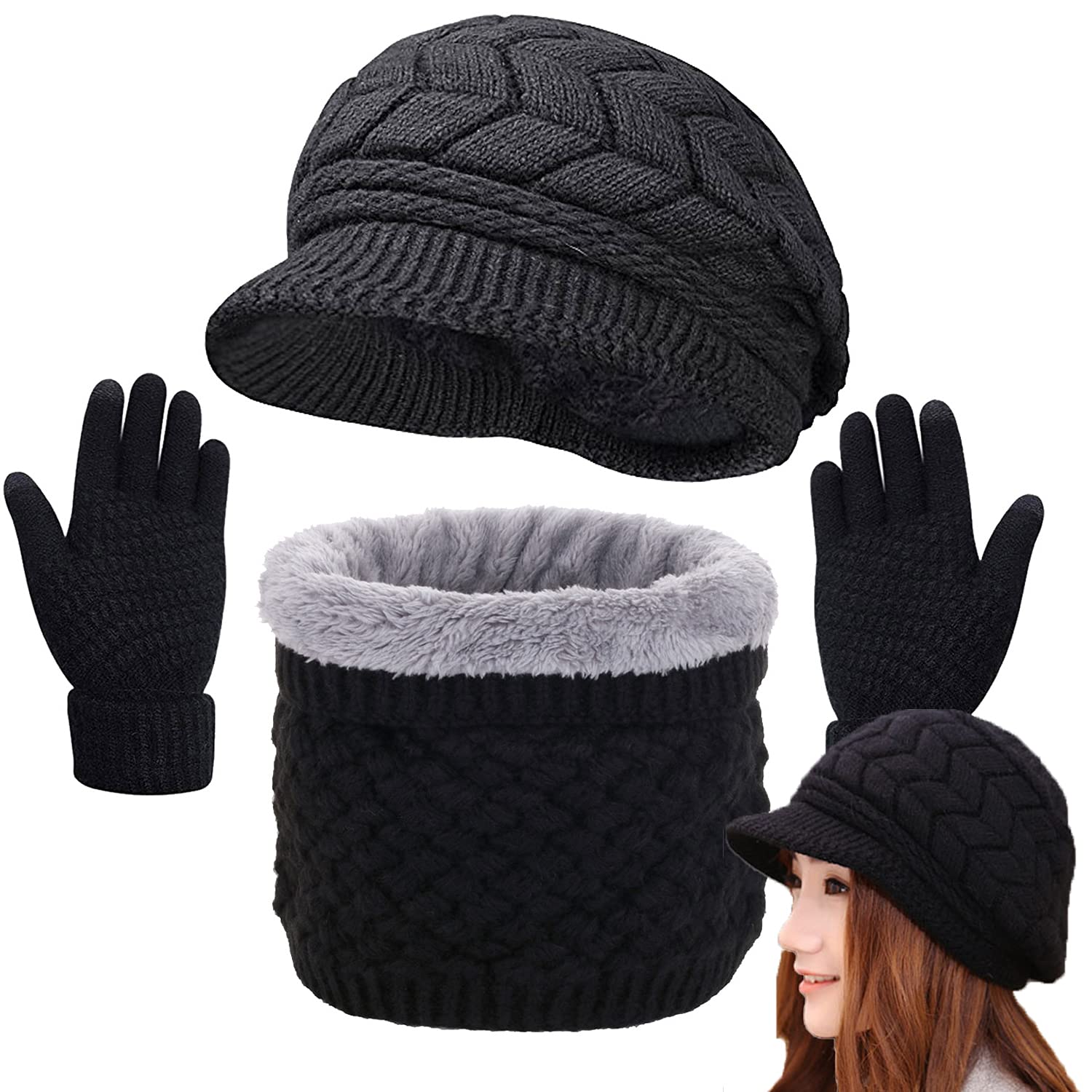 1 Pièce Unisexe Hiver Bonnet Tricoté , À La Mode Et Décontracté