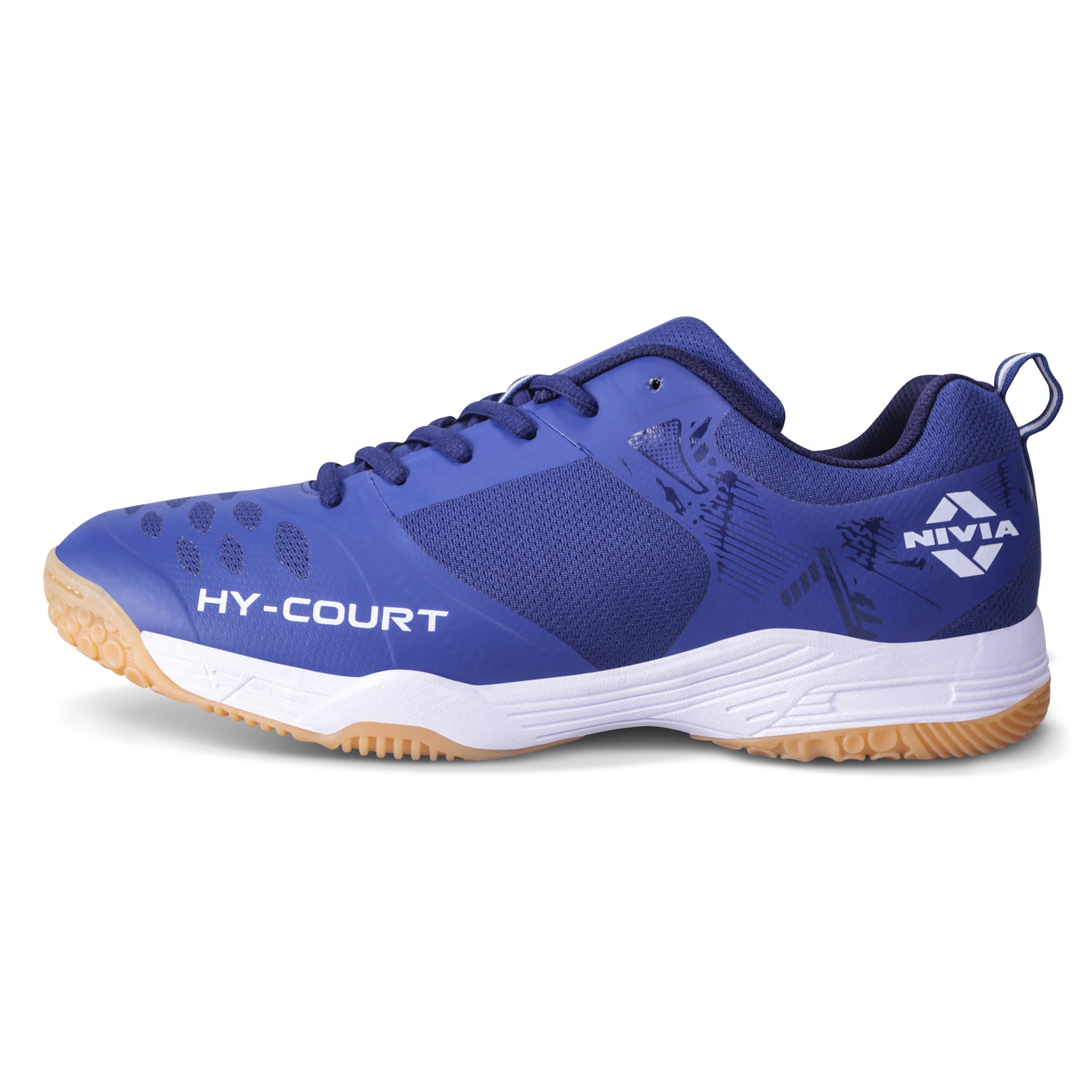 HY-Court 2.1 Badminton Shoes for Men | Ultimate Footwear for Court Mastery | Padel Shoes | Pickleball Shoes | Non-Marking Court Shoes | Unleash Your Full Court Potential | (Navy Blue/Red/Yellow/Black)