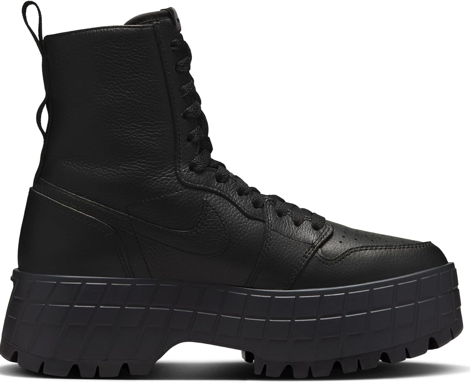 Air Jordan 1 Brooklyn Women's Boots (FJ5737-001, Black/Black/Flat Pewter) Size 7
