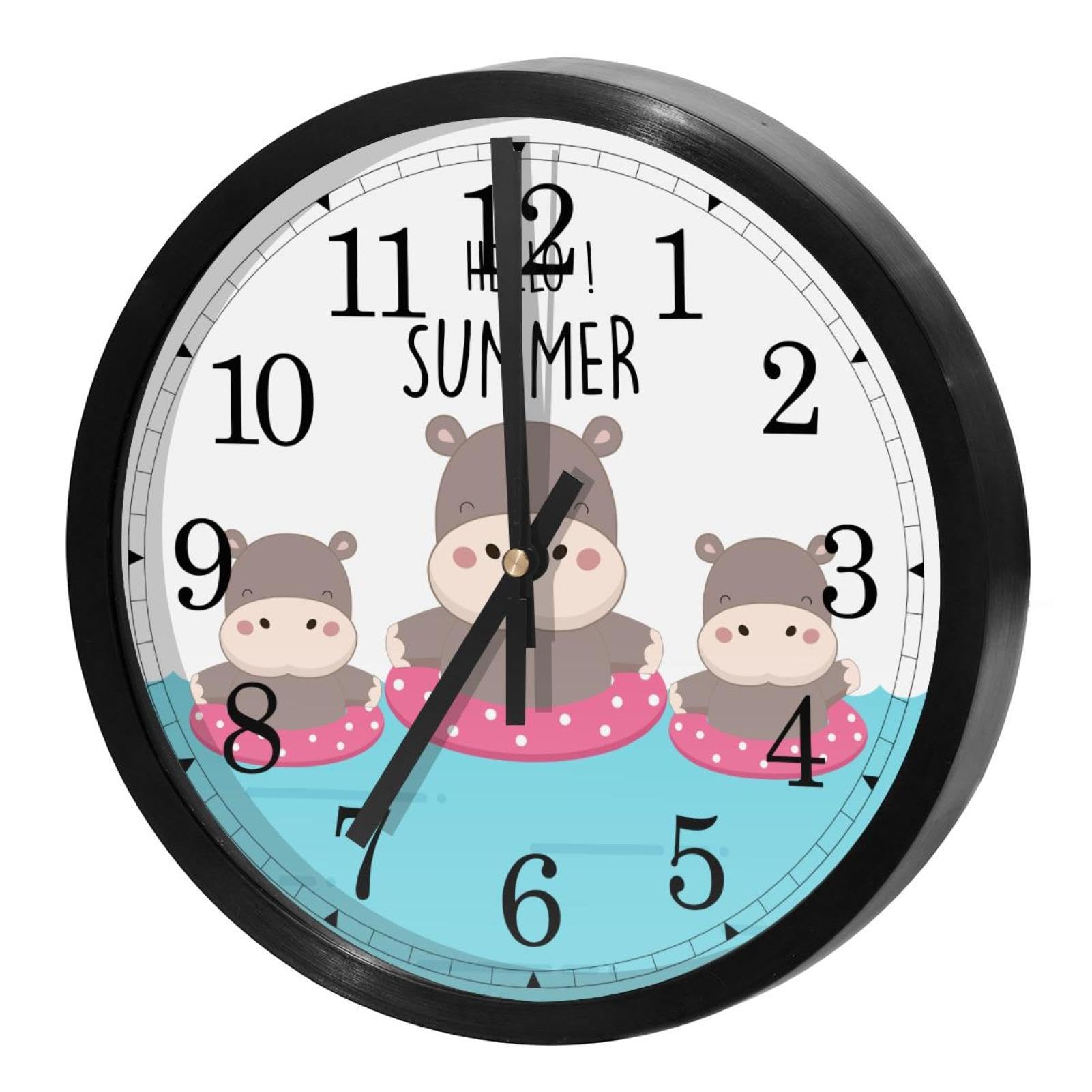 Horloge murale ronde sans bruit pour éliminer le stress du tic-tac au bureau