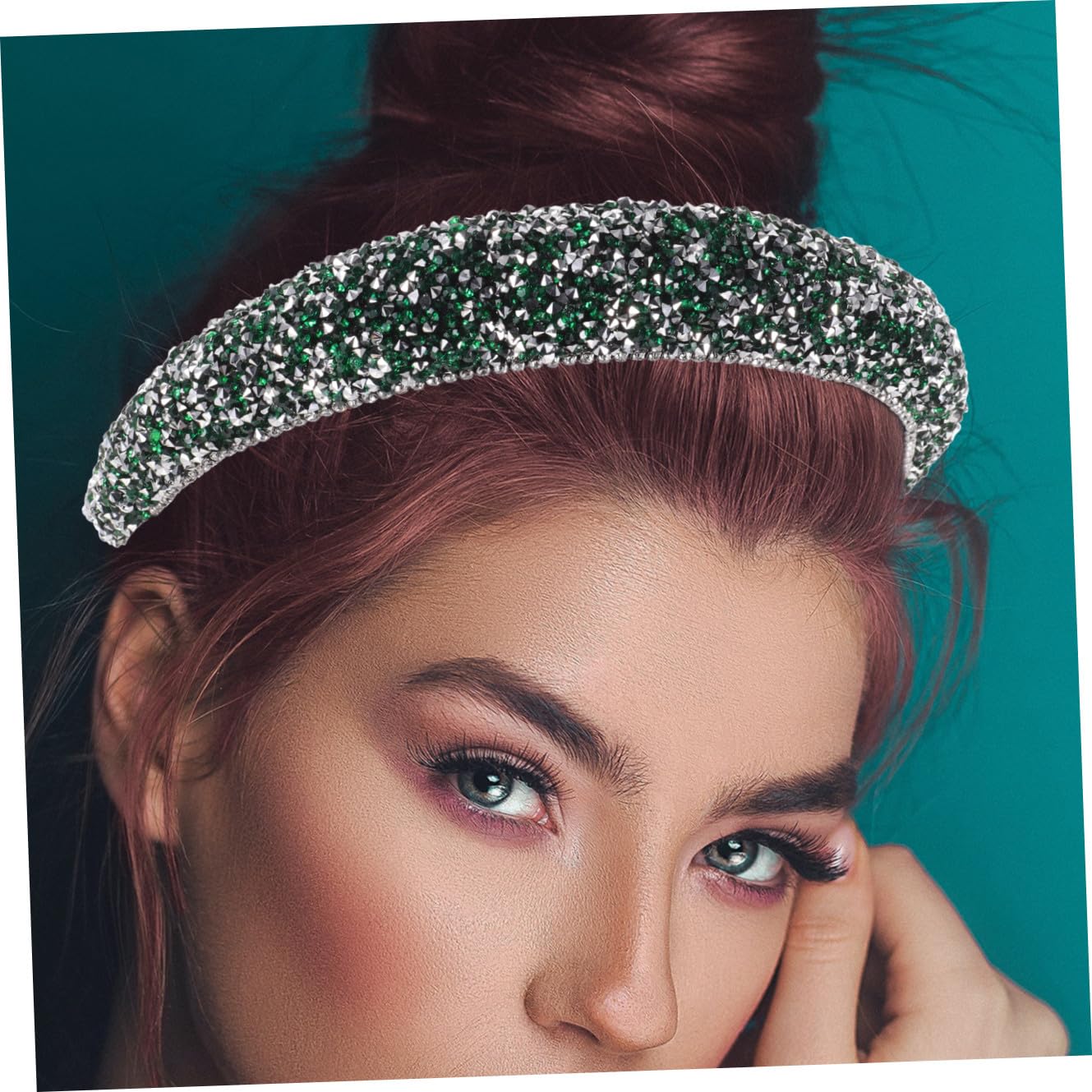 FRCOLOR 5stücke Dekoratives -haarband Mit Glitzersteinen Breiter Haarschmuck Für Besondere Anlässe Eleganter Haarreif Für Perfektes Accessoire Für Hochzeiten Und Fotoshootings