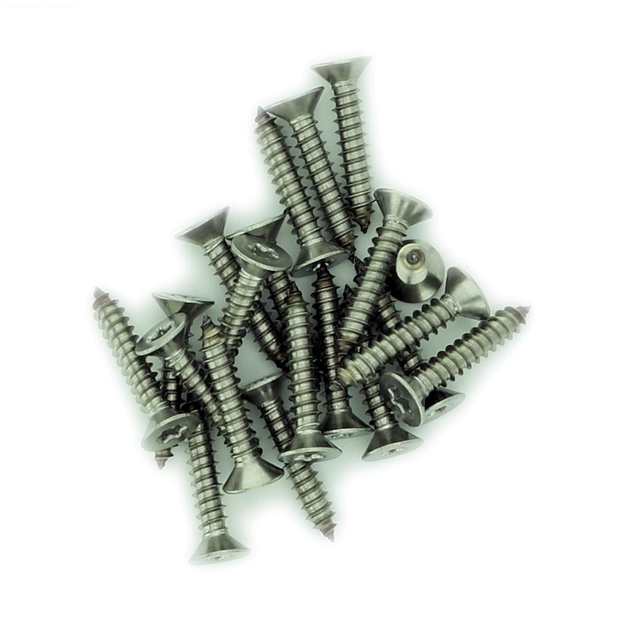 Vis Autotaraudeuses Acier Inox 304 M3.9x9.5mm Tête Ronde - Lot De 25 - Marque Uxcell