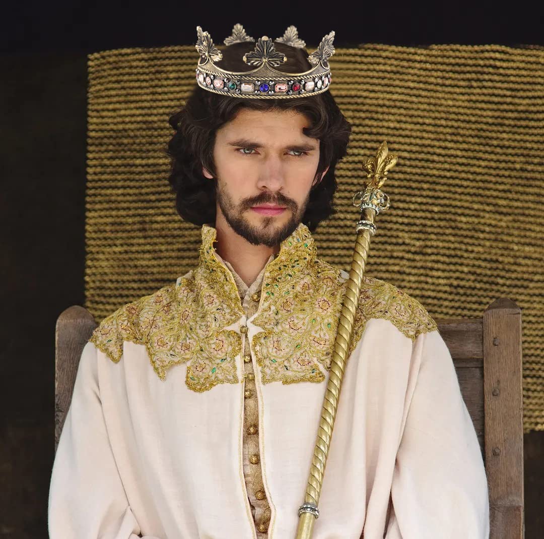 Barroco de los hombres del rey de aleación de gran corona de perlas de cristal real príncipe de las mujeres accesorios para el cabello para la fiesta de cumpleaños de Halloween de disfraces