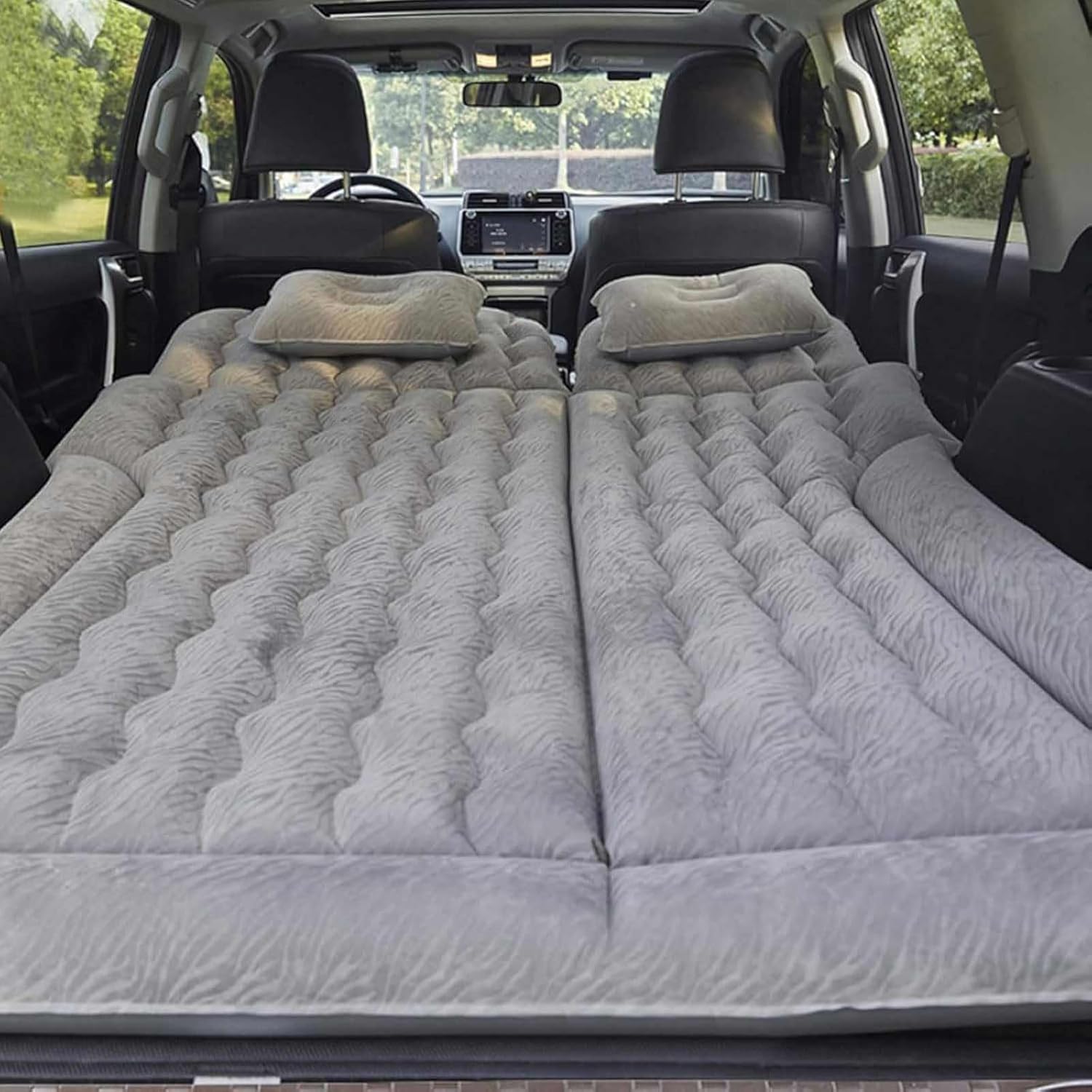 Car Air Mattress for Ford Bronco Sport 2020 2021 2022 2023 2024 2025, Car Sleeping Pad Bed Thickened Travel Pump Portable Car Bed Car Accessories,A