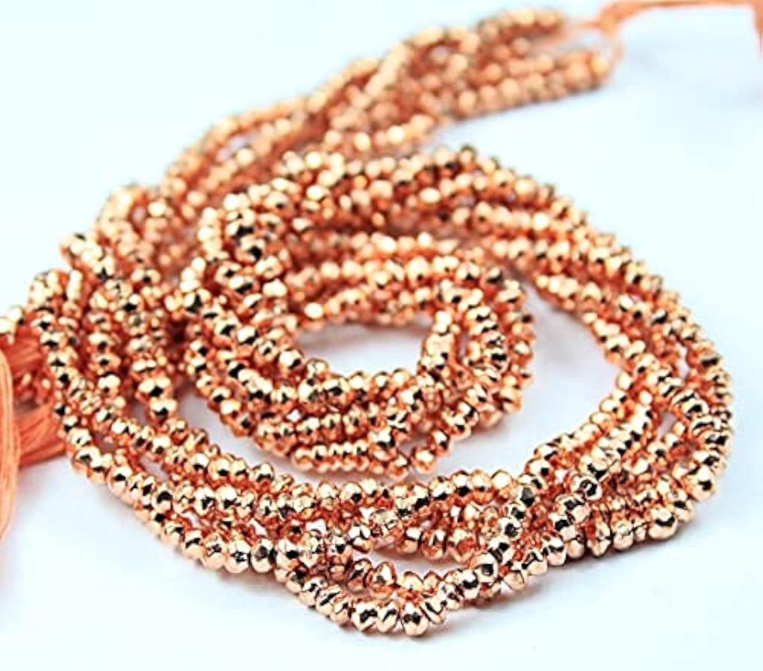 Copper Pyrite Micro Faceted 3 mm pour réparer et créer vos bijoux