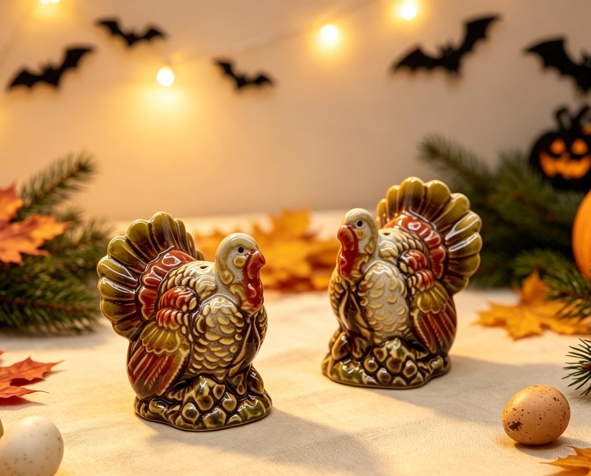 Set di 2 contenitori per sale e pepe in ceramica Turchia | Set di contenitori per sale e pepe