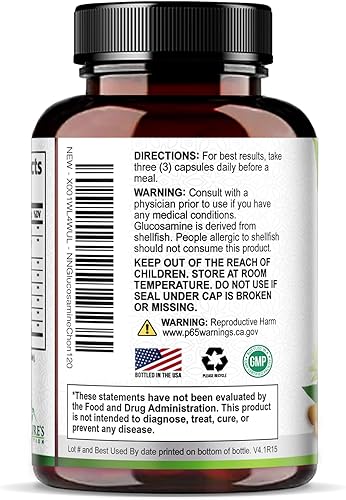 Miniatura 8 de Glucosamina condroitina MSM - Suplemento de apoyo articular de 3 veces fuerza para movilidad articular y comodidad para hombres y mujeres