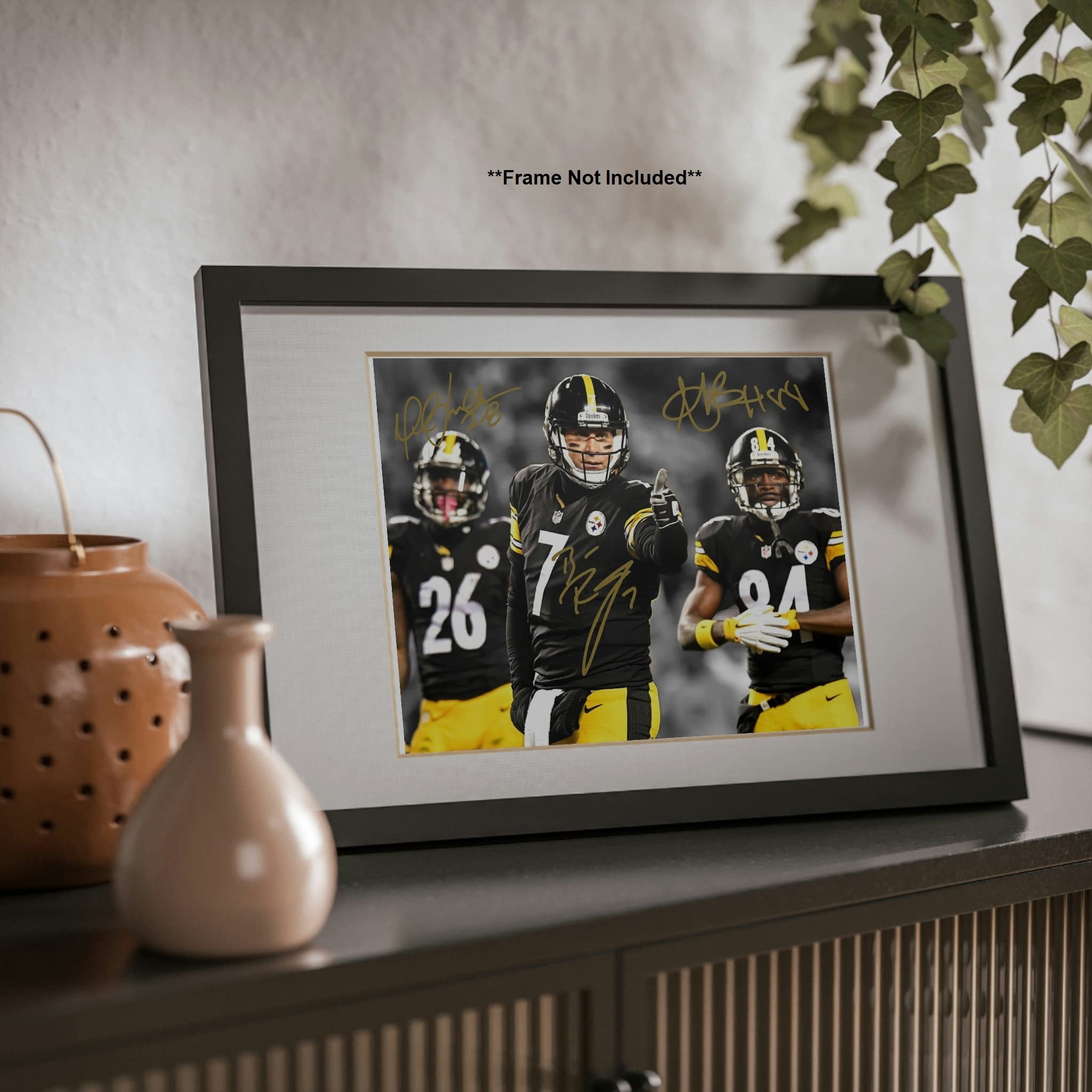ジア・ルー「Bronze Bell」サイン入 XXXV/CCL シルク版画 Amazon.com: Ikonic Fotohaus Ben Roethlisberger Antonio Brown Le
