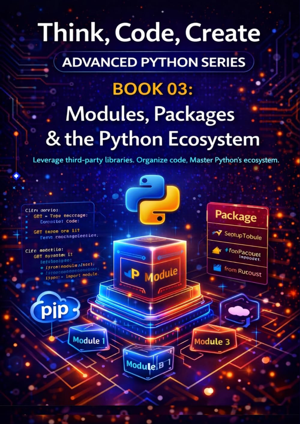 Modules, Packages & the Python Ecosystem: Organise, share, and reuse code with modules, packages, and the broader Python library (Think, Code, Create - Advanced Python Programming)