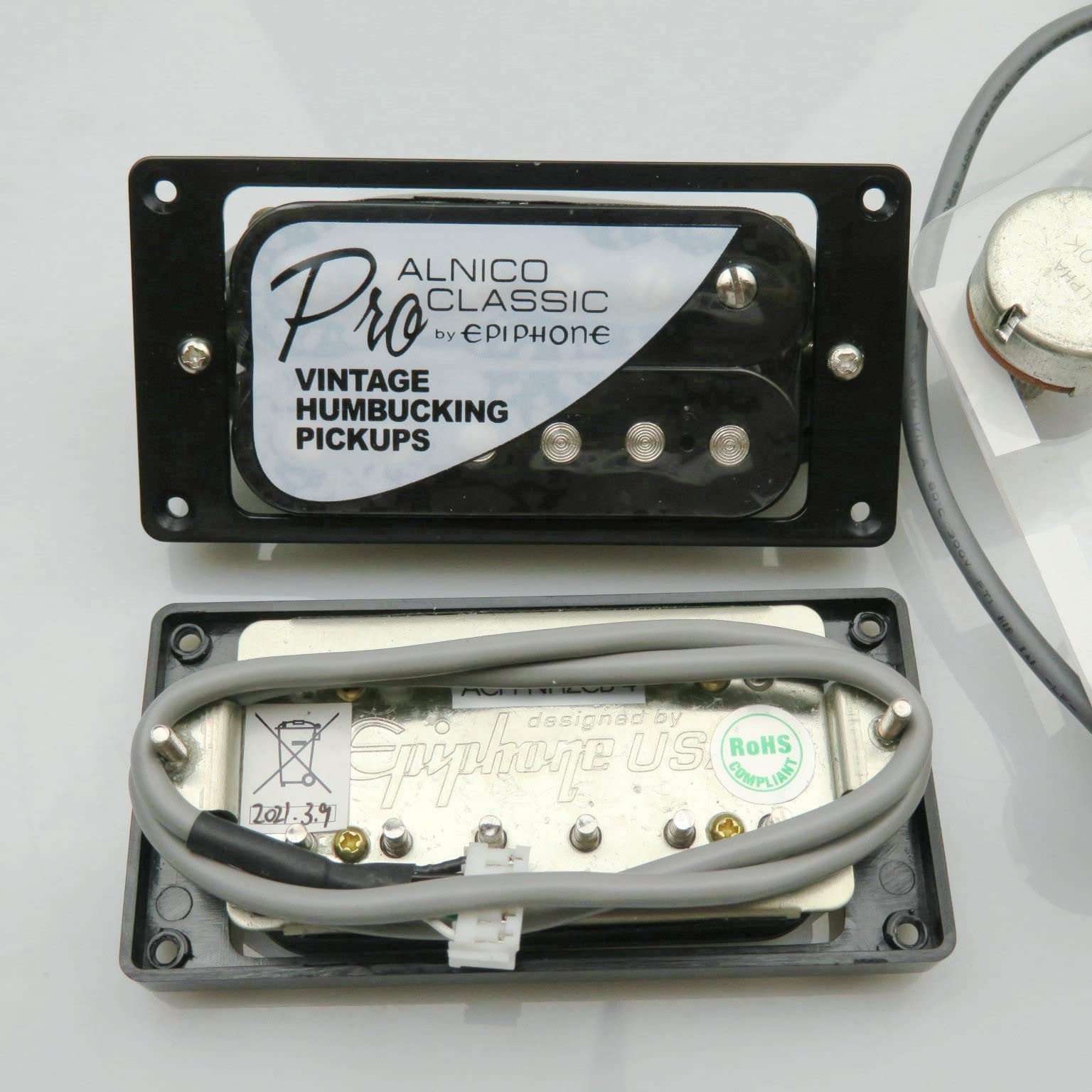 Pastillas de guitarra Alnico Classic Vintage y Pro Bucker Humbucker Pastillas para guitarra eléctrica con arnés de cableado profesional, pastilla de guitarra eléctrica (Bk Pickups)