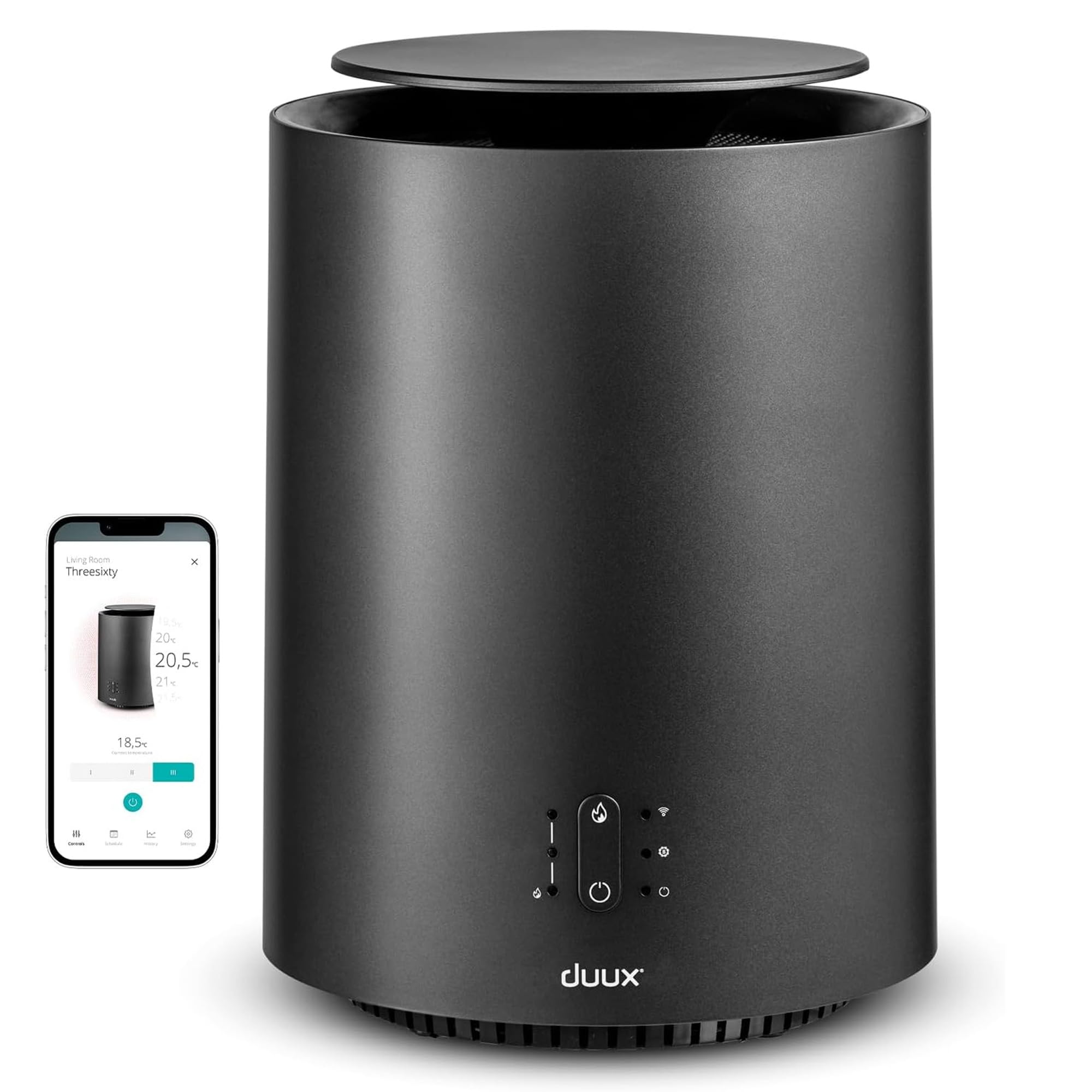 Duux Threesixty 2 Smart Chauffage Soufflant Céramique – 1800W – Thermostat