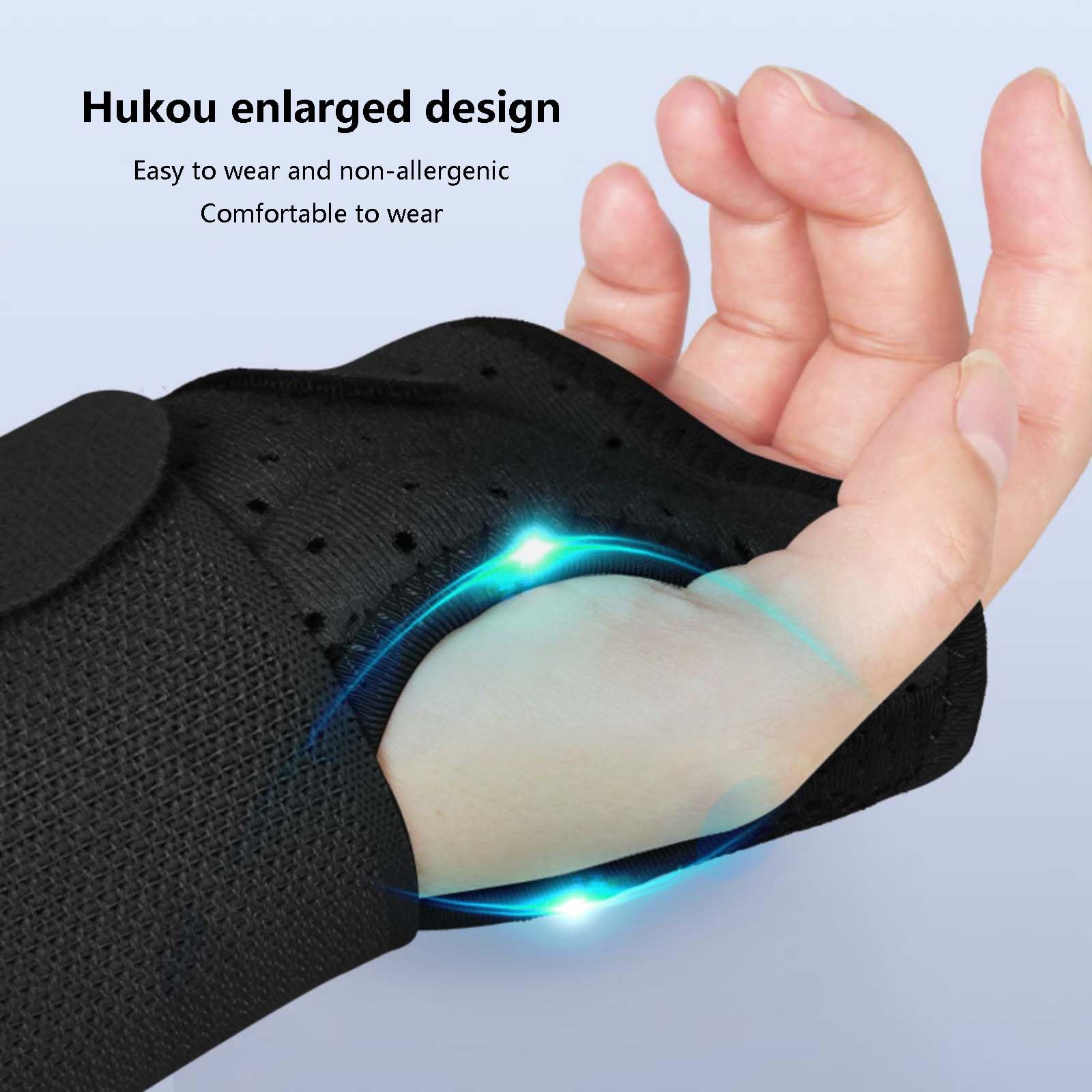HAILM Tutore Polso Tunnel Carpale con Stecche Metalliche, Stecca Polso Traspirante, Adatto Uomini e Donne, Aiuta Alleviare Dolore Articolare, Artrite, Tendinite, Fratture Polso,Left Hand,L
